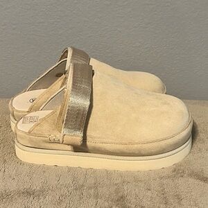 Platform Slip-On Clogs with Strap